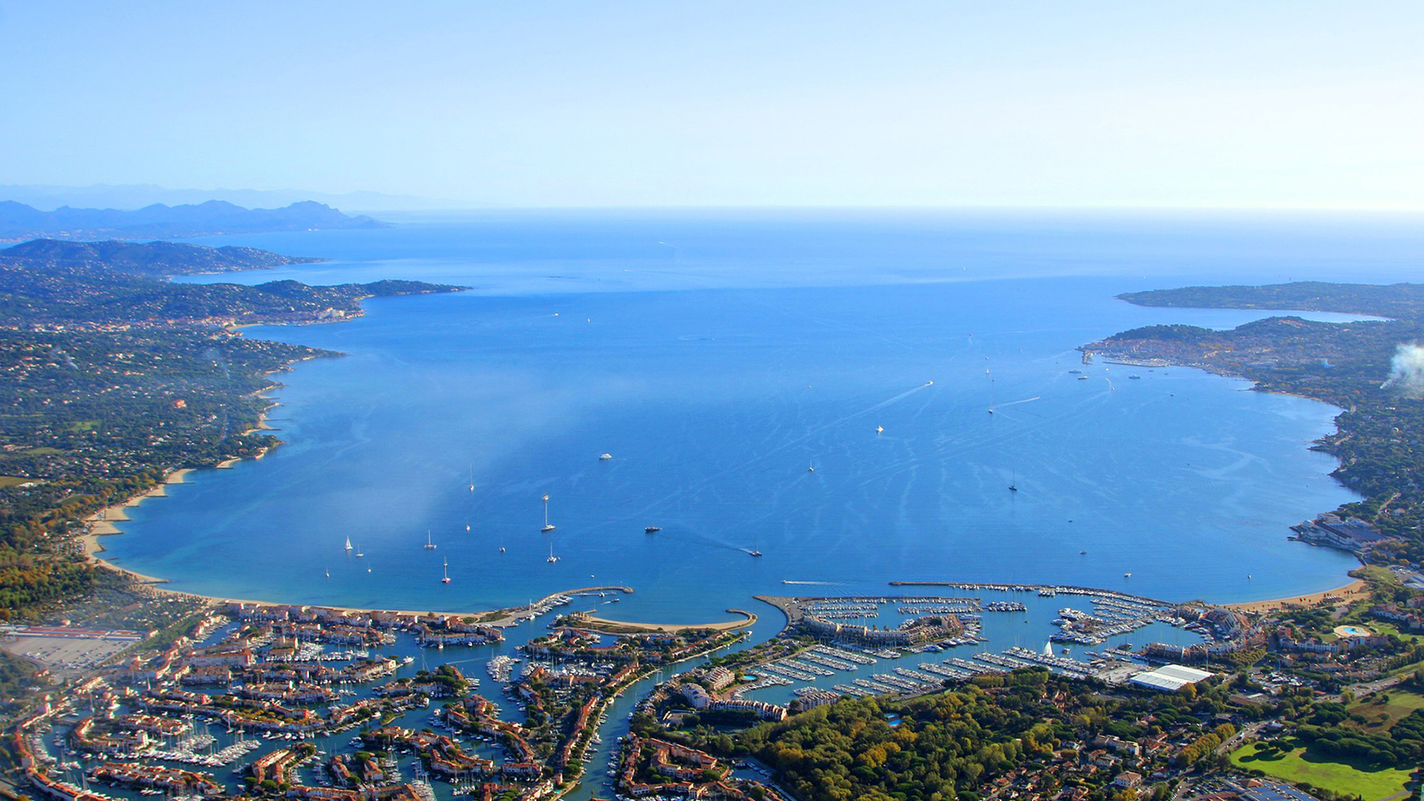 Villa for sale south of France - Gulf of Saint-Tropez aerial view Domaine de la Nartelle Sainte-Maxime