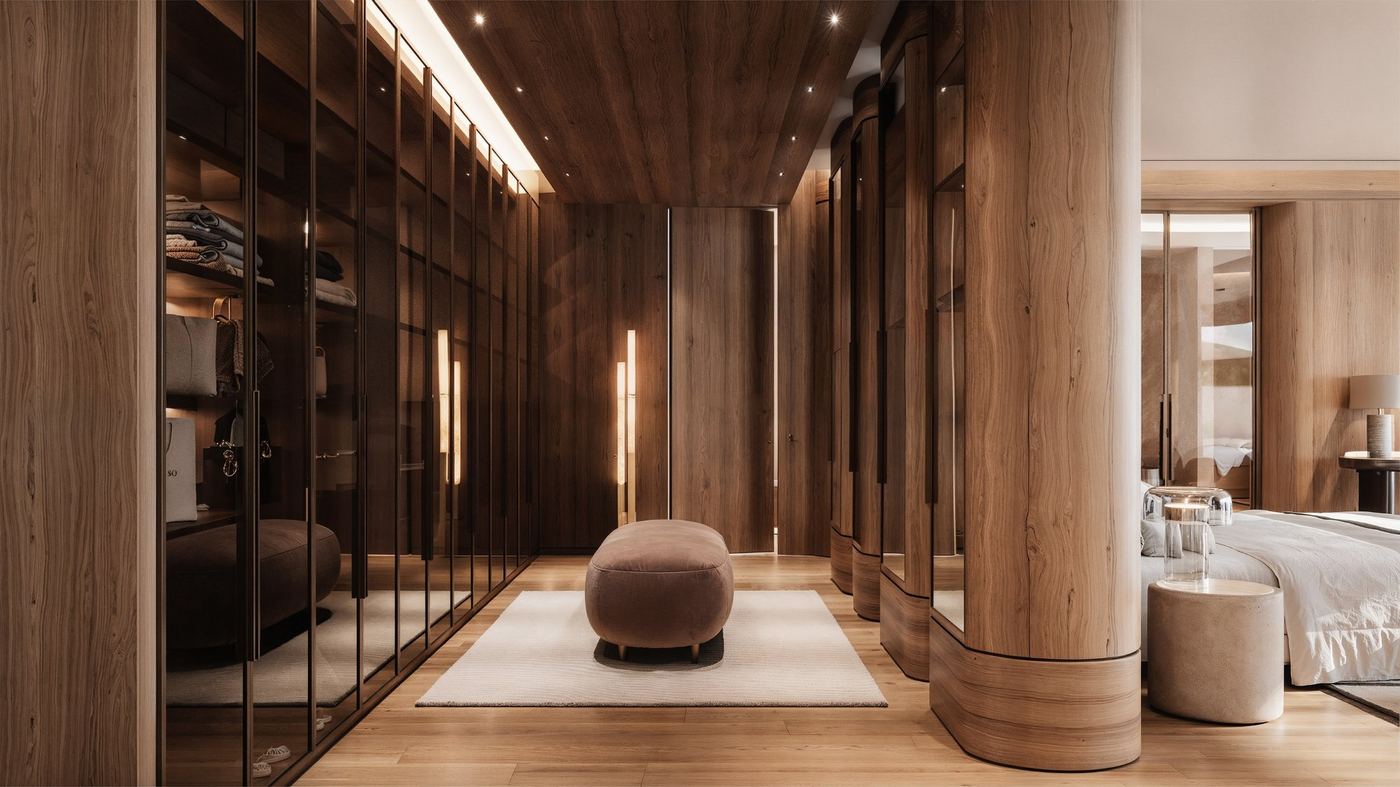 Villa for sale south of France - master dressing room